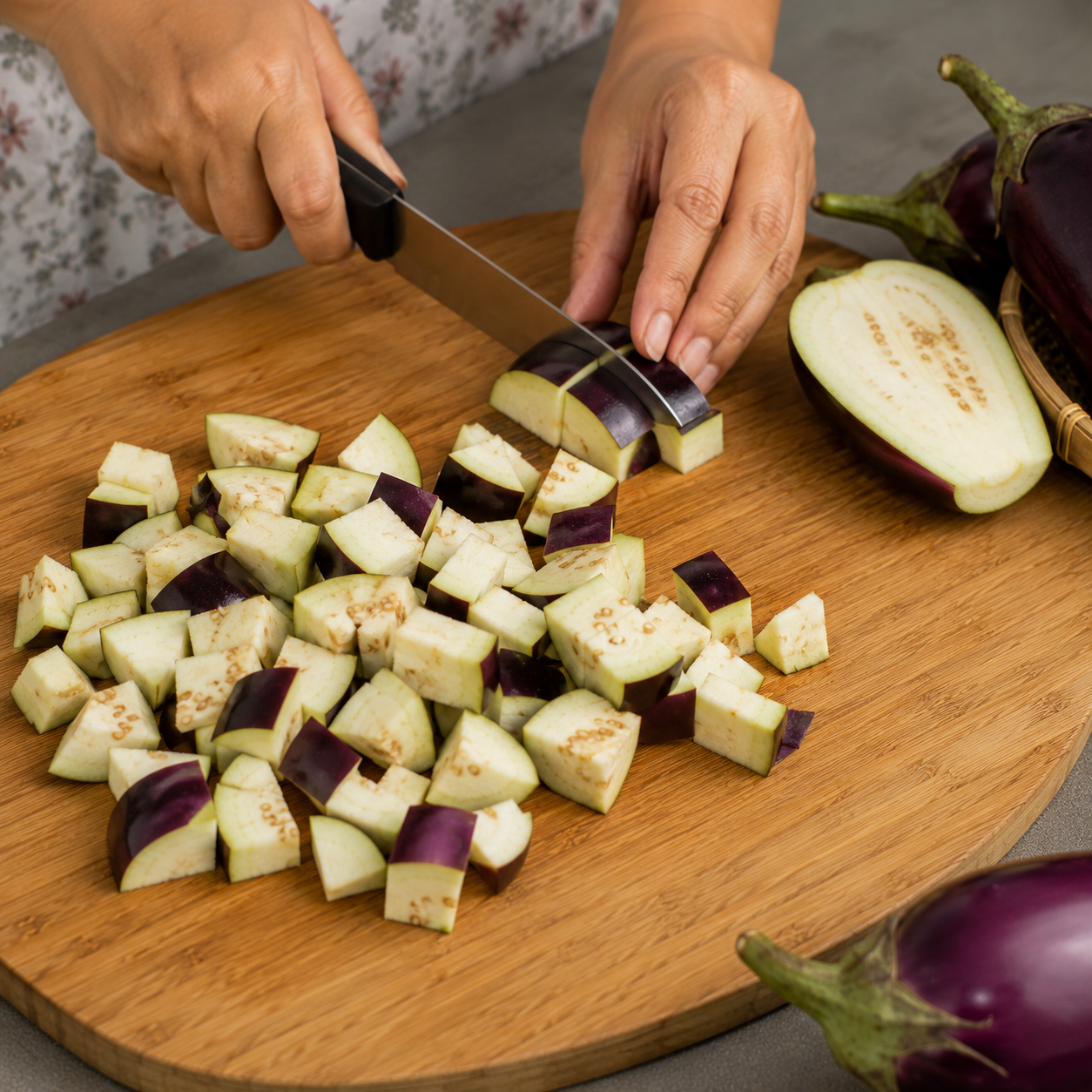 Brinjal Cutting